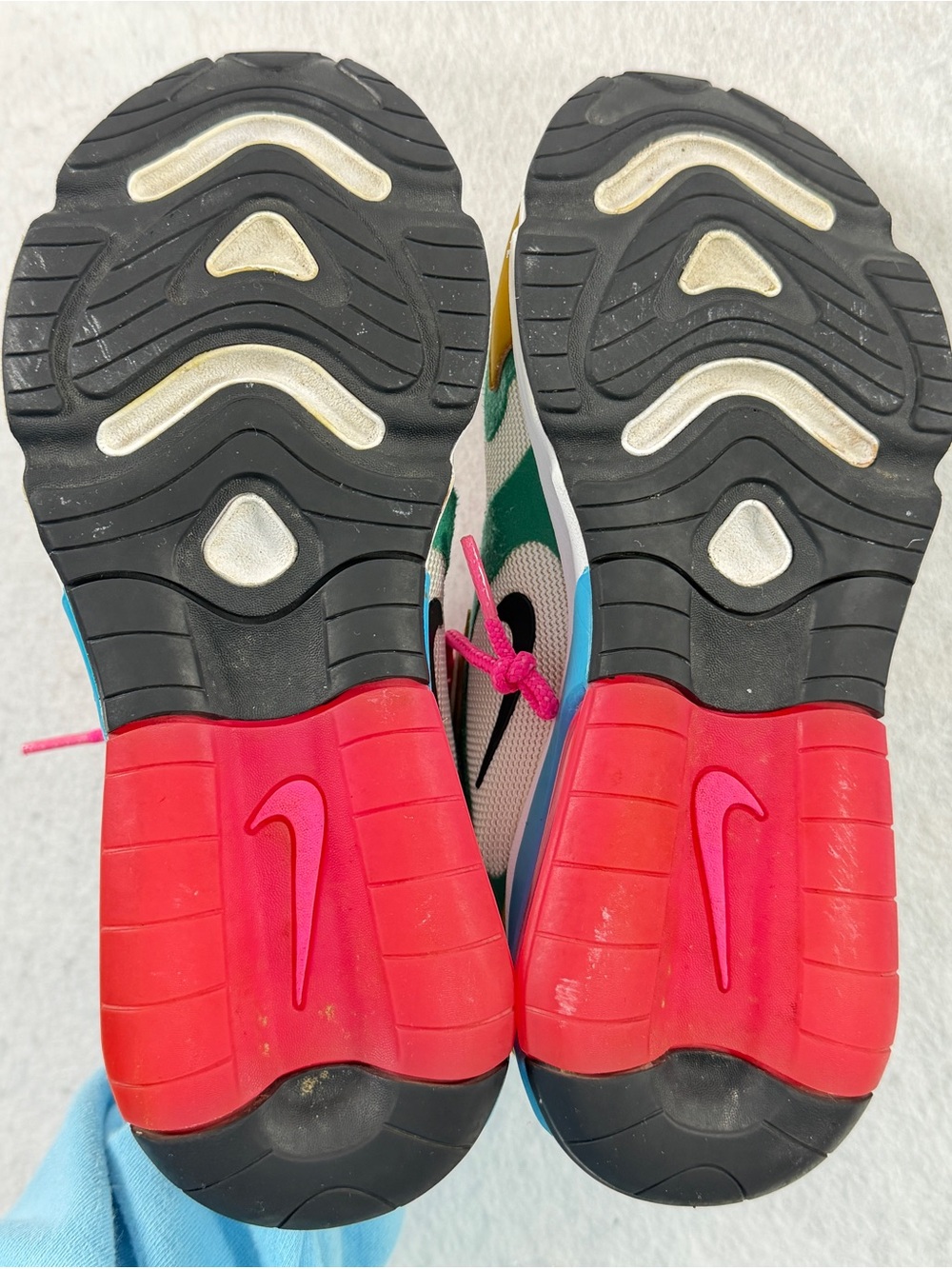 Nike Air Max 200 Mystic Green White Gold Pink Sneakers Women’s 7.5 - Picture 4 of 9